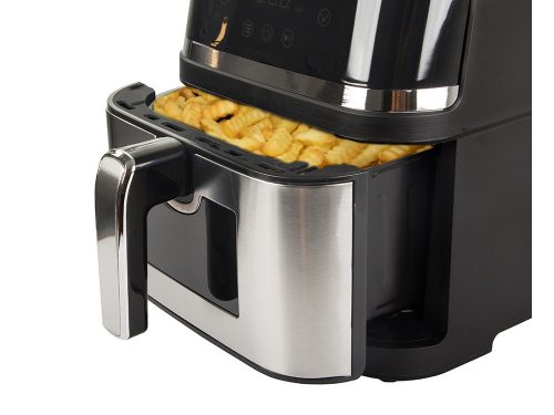 10-litrová teplovzdušná fritéza Air Fryer, 2400 W, 8 programov, LCD displej