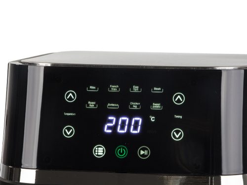 10-litrová teplovzdušná fritéza Air Fryer, 2400 W, 8 programov, LCD displej