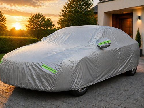 Autoplachta vo veľkosti XXL, s vreckami na spätné zrkadlá