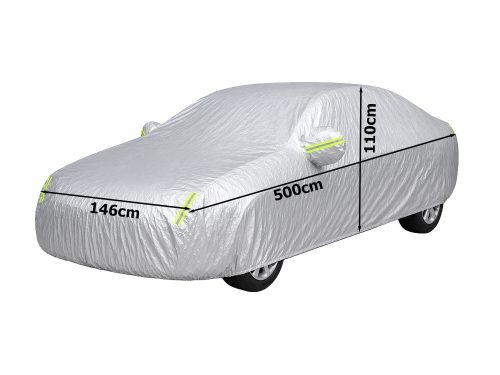 Autoplachta vo veľkosti XXL, s vreckami na spätné zrkadlá