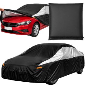   Celoročná vodoodolná autoplachta XL, autoplachta, čierno-sivá