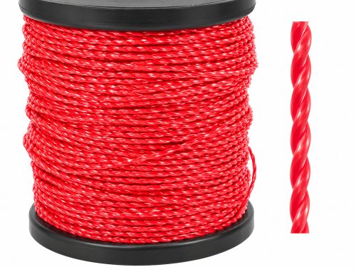 2,4 mm krútená a drážkovaná struna do krovinorezu, tichá, 100 m