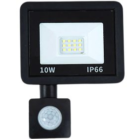   Halogénový LED reflektor 10 W, 6000 K, so súmrakovým senzorom od súmraku do úsvitu, IP66