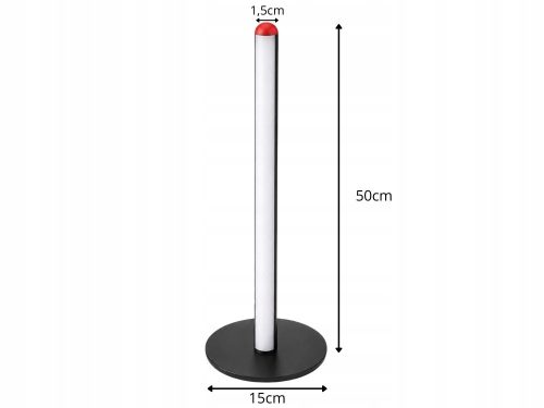 50 cm RGB LED lampa z kovovej zliatiny s diaľkovým ovládaním, čierna, USB, 7 farieb