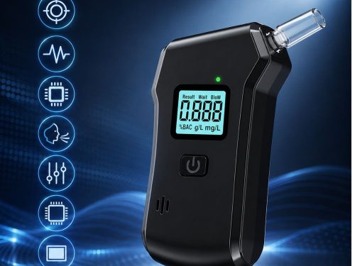 Digitálny alkohol tester s LCD displejom, na batérie AAA