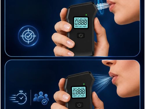 Digitálny alkohol tester s LCD displejom, na batérie AAA