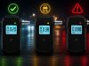 Digitálny alkohol tester s LCD displejom, na batérie AAA
