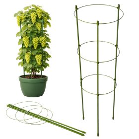 120 cm kruhová opora na rastliny, 3-kruhová opora na kvety