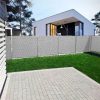 Tieniaca plotová páska 19cm x 35m, svetlo šedá