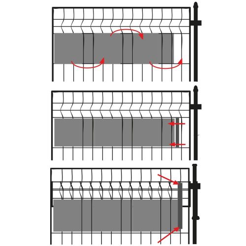 Plotová páska Springos FN0003 antracitová 4,75x35 m