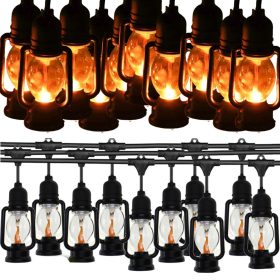  Dekoratívna záhradná svetelná reťaz s 10 RGB LED žiarovkami