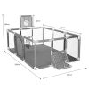 Detská ohrádka Detské ihrisko Suchý Bazén pre deti 235x129 cm Ihrisko Lopty