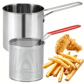   Mini Hrniec s košíkom, fritéza na hlboké vyprážanie hranoliek, univerzálny