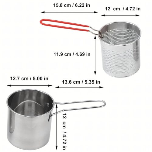 Mini Hrniec s košíkom, fritéza na hlboké vyprážanie hranoliek, univerzálny