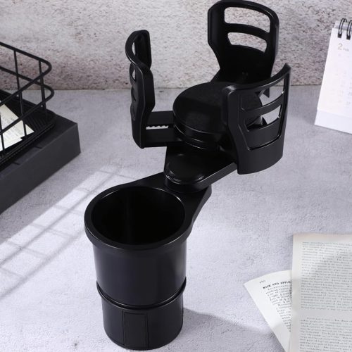 Autodržiak na nápoje a kávu 2 v 1, otočný o 360°, nastaviteľný