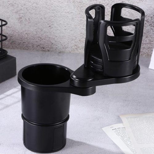 Autodržiak na nápoje a kávu 2 v 1, otočný o 360°, nastaviteľný