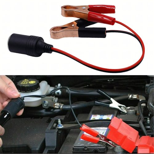 Adaptér do zásuvky zapaľovača 12 V/24 V s krokosvorkami