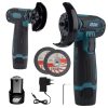 3" akumulátorová uhlová brúska, 12 V, bezuhlíkový motor, priemer kotúča 76 mm
