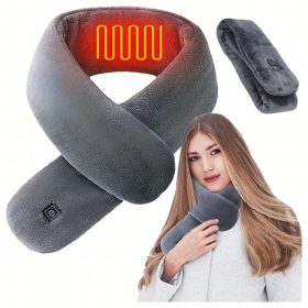   Elektrický vyhrievaný zimný šál s USB, 3 režimy, dlhá výdrž, prateľný