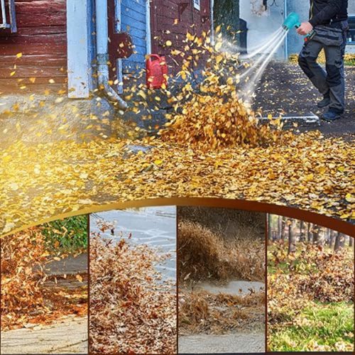 Ručný akumulátorový fúkač na snehové listy 400 W 2 x Aku