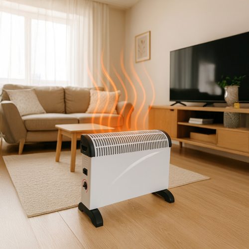 Energeticky úsporný elektrický konvektor s termostatom, 2000 W
