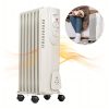 Energeticky úsporný elektrický olejový radiátor s termostatom, 1500 W, 7 rebier