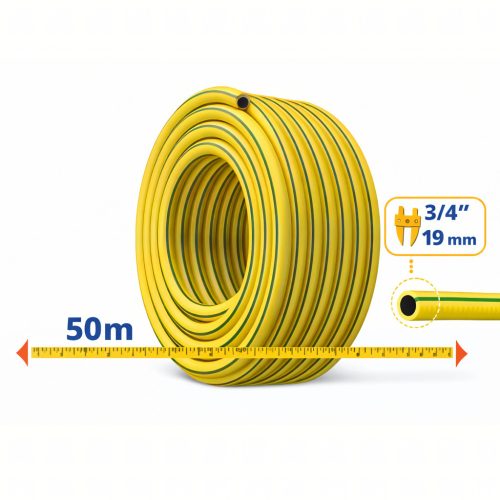 3-vrstvová záhradná hadica 3/4", 50 m, vystužená, samonavíjacia, na zavlažovanie záhrady
