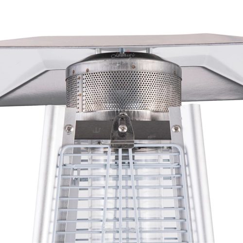 Plynový terasový ohrievač 13 kW, výška 227 cm, súprava s ochranným krytom