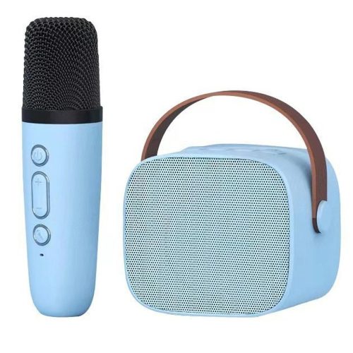 Bezdrôtová karaoke súprava, 2-dielna, Bluetooth 5.0, modrá