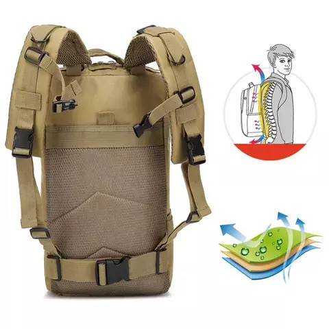 Turistický batoh, taktický batoh, vodotesný, 30 l