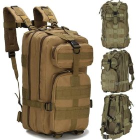 Vojenský taktický batoh, 35 l, hnedý, 45x25x23 cm