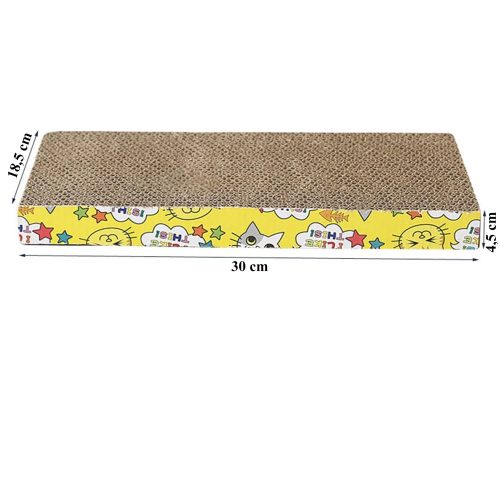 ŠKRABADLO PRE MAČKY KARTÓNOVÉ LEHÁTKO HORIZONTÁLNA PODLOŽKA NA ŠKRABANIE EKO 30 cm
