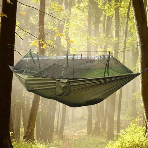 Hojdacia sieť so sieťkou proti hmyzu, 260 × 140 cm, nosnosť 180 kg