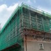 lešenárska ochranná sieť na lešenie zelená 3,07 x 10 m