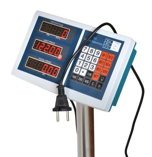 Aku. úložná nerezová digitálna elektronická váha do 100kg LCD