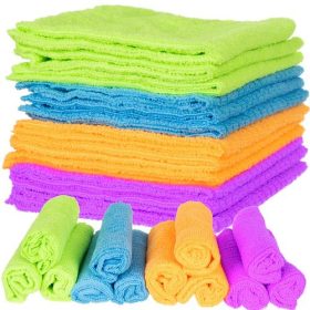   12 x MÄKKÁ UTIERKA Z MIKROVLÁKNA 30 x 30 CM, SADA S VYSOKOU ABSORPČNOSŤOU