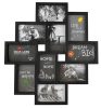 Nástenný fotorámik koláž na 10 fotografií, čierny
