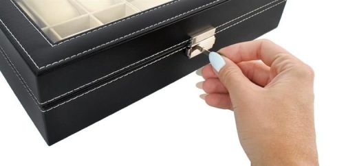 ORGANIZÉR BOX PÚZDRO NA OKULIARE A HODINKY NA ZÁMOK