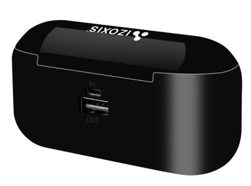 Bezdrôtové slúchadlá s powerbankou a LCD displejom
