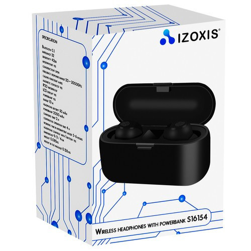 Bezdrôtové slúchadlá s powerbankou a LCD displejom