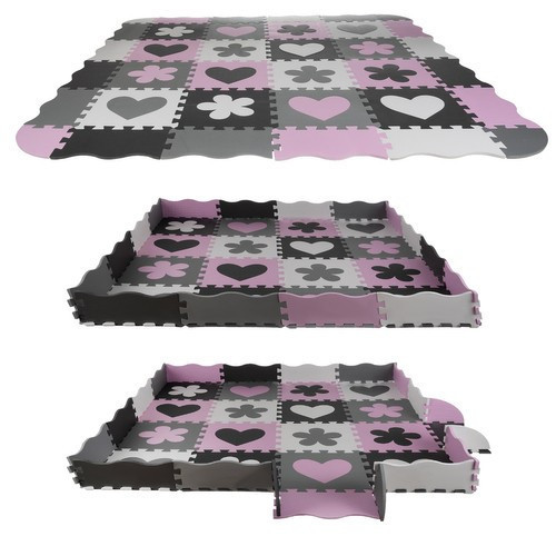 Kruzzel Vzdelávacia podložka puzzle 140x140 cm 16 dielov.