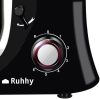 Planetárny kuchynský robot RUHHY 6,2L Multifunkčný mixér na koláče ČIERNY