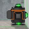 LASEROVÁ VODOVÁHA ZELENÝ KRÍŽOVÝ LASER 4D 360° 16 LINIEK 2X AKUMULÁTOROVÉ DIAĽKOVÉ OVLÁDANIE