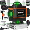 LASEROVÁ VODOVÁHA ZELENÝ KRÍŽOVÝ LASER 4D 360° 16 LINIEK 2X AKUMULÁTOROVÉ DIAĽKOVÉ OVLÁDANIE