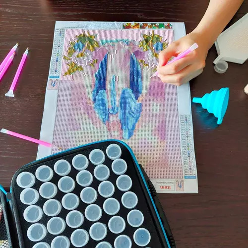 Príslušenstvo pre Diamond Painting Haft Diamantový Výkonný Sada na Vyšívanie Puzdro