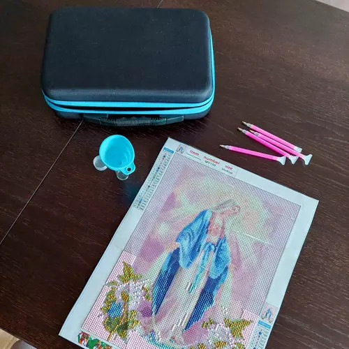 Príslušenstvo pre Diamond Painting Haft Diamantový Výkonný Sada na Vyšívanie Puzdro