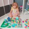 Drevené kocky Mesto Autá 100 kociek + puzzle Hračka Na Triedenie Drevená skladačka