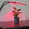LED lampa na pestovanie rastlín, zvýšenie osvetlenia, časový panel x 2 + diaľkové ovládanie