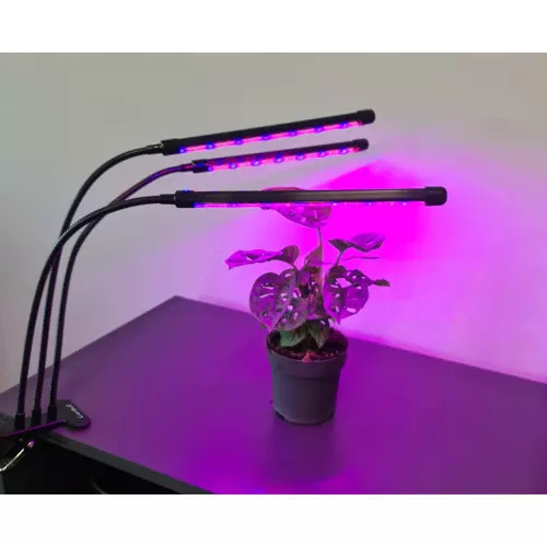 LED lampa na pestovanie rastlín, zvýšenie osvetlenia, časový panel x 3 + diaľkové ovládanie