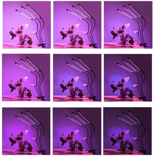 LED lampa na pestovanie rastlín, zvýšenie osvetlenia, časový panel x 3 + diaľkové ovládanie